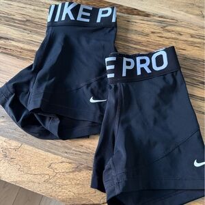 Nike Pro Dri Fit Shorts (two pair)